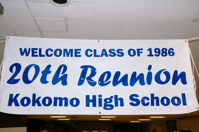 Welcome reunion banner.