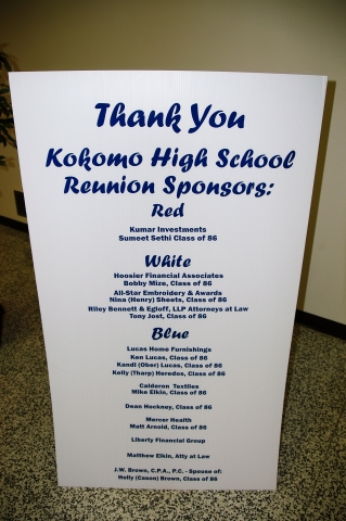 Listing of ALL of our reunion sponsors. Thank you very much to our sponsors!